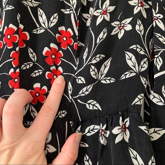 TU2025. Jill Stuart Floral Printed Long Sleeve Mini Dress - Picture 3 of 6